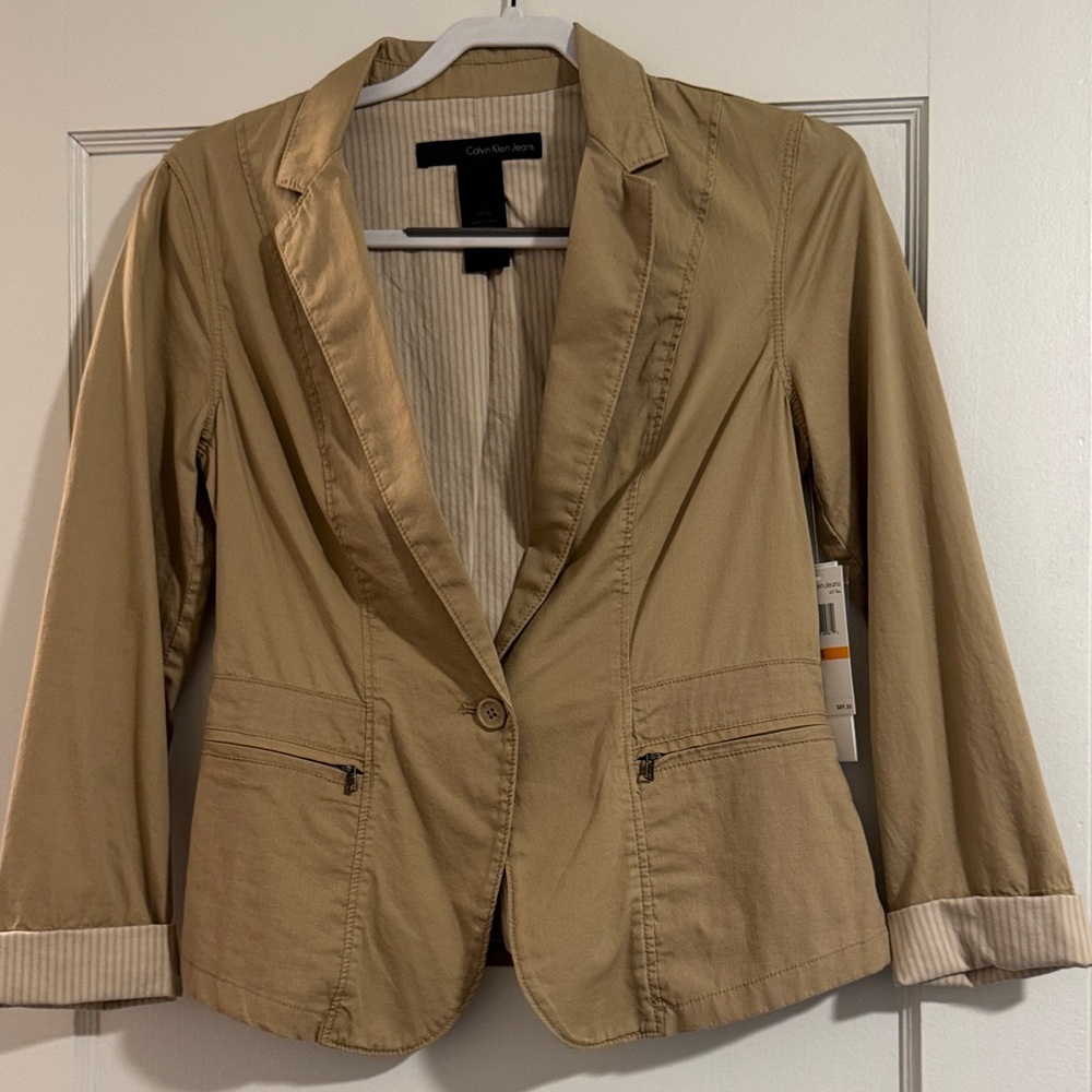 Calvin Klein Women's Khaki Blazer